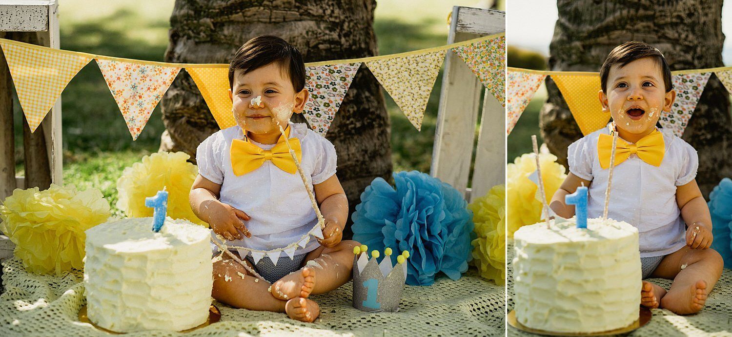 sesión infantil smash cake en torrevieja